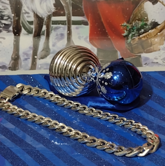 Rock Star ✨ ⭐ 9.83 Ounces of Pure Sterling Silver Heavy Cable Link ITALY - Picture 3 of 11